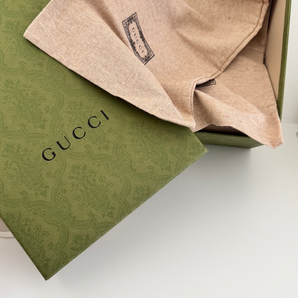 Gucci Rafia Chevron Beige and Pink Logo Women's Sandals Slides - Picture 5 of 9